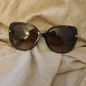 Coach Black and Gold Women's Sunglasses